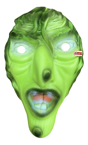 Máscara Bruja Verde Disfraz Halloween - Ciudad Cotillón