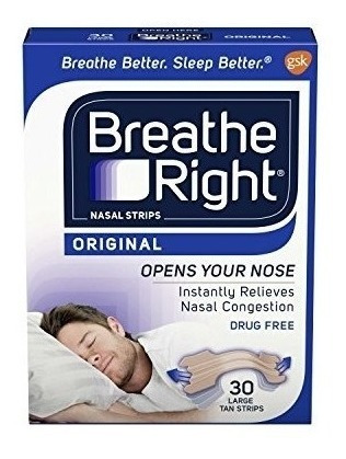 Tiras Nasales Breathe Right Extra Clear Pack 26 Unds 