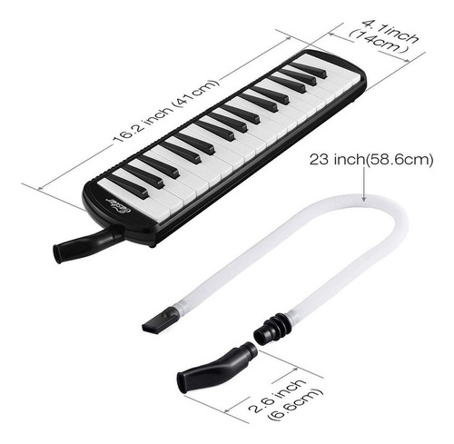 Eastar 32 Teclas Melodica Instrumento Teclado Soprano Con Bo