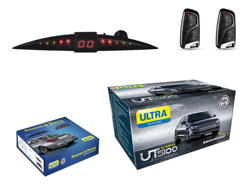 Alarma Ultra Ut5100 + Sensor Parqueo Display Led Sn018 - Omi