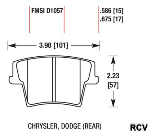 Balatas Disco  Trasera Para Chrysler 300   2009