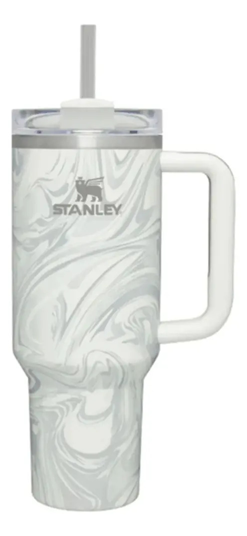 Copo térmico Stanley The Quencher H2.0 Flowstate de 1.18 litros Cor Polar Swirl