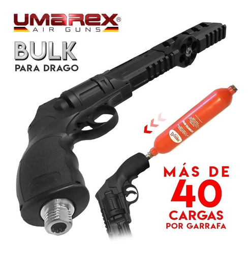 Imagen 2 de 10 de Adaptador Bulk Drago Co2 Pistola Revolver Umarex Hdr Hdp