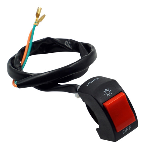 Interruptor De Manillar De Motocicleta, Botón Botón Rojo