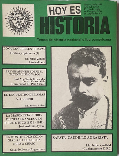 Hoy Es Historia Nº 63, Zapata Caudillo Agrarista, Cr02