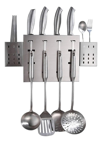 Soporte Organizador Acero Inoxidable Utensilios Cuchillos