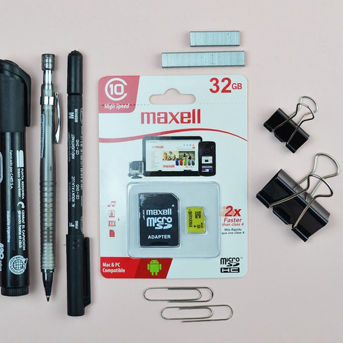 Imagen 2 de 2 de Memoria 32 Gb Micro Sd Maxell Con Adaptador Clase 10