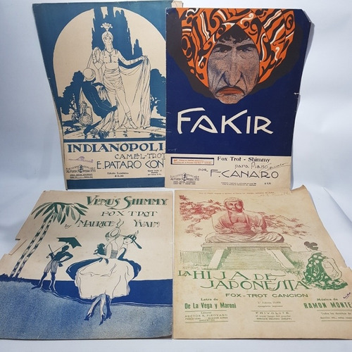 Imagen 5 de 8 de Antiguas Partituras Fox Trot Portada Art Nouveau Mag 57568