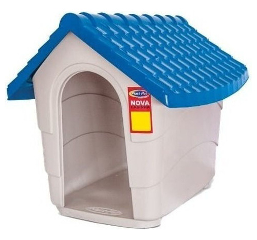 Casilla Perro Nº1 55x44x44cm Alto (med Ext) Azul Mas Envio