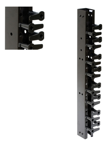 Organizador De Cables Vertical En C, Para Rack De 7' Hubbell