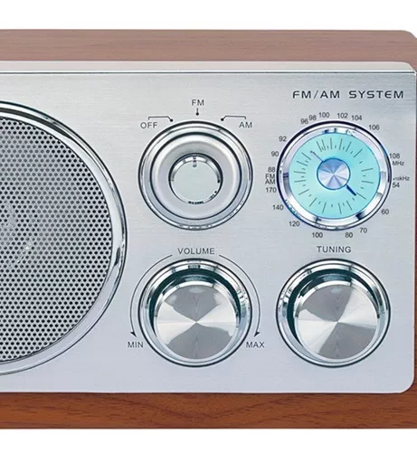 Radio Vintage con Bluetooth Madera Natural Noblex RX100BT