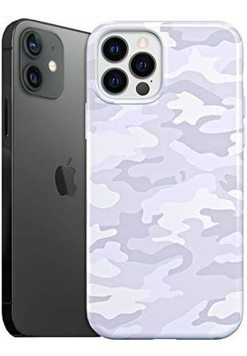 Funda Velvet Caviar Para iPhone 12/12 Pro White Camo