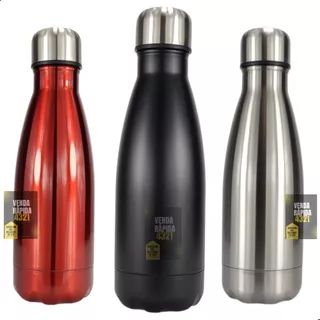 Garrafa Térmica De Inox 350ml Café Quente Água Gelada