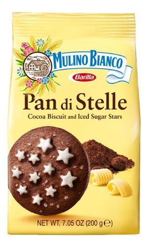 Biscoito Pan Di Stelle Cacau Mulino Bianco 200g