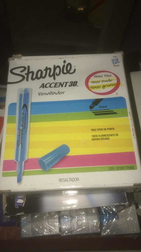 Marcador Resaltador Sharpie Caja 12 Pzs Oferta