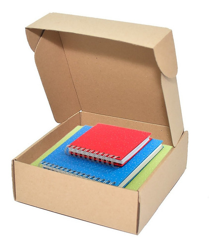 Caja De Carton Envios 18x21x7cm Kraft 15 Pzs