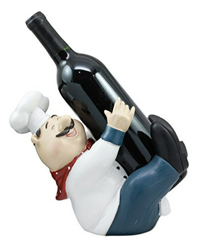 Porta Botella Chef Gordo Abrazando Vino