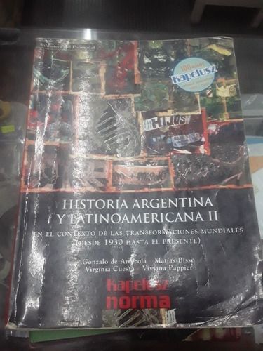 Libro Historia Argentina Latinoamericana 2 Kapeluz Polimodal