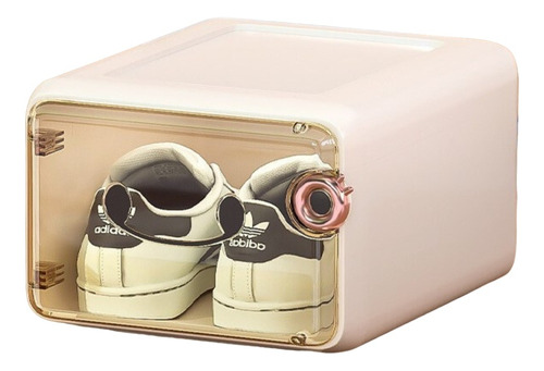 Caja Para Zapatillas Apilable Infantil Sneaker Box Amarillo