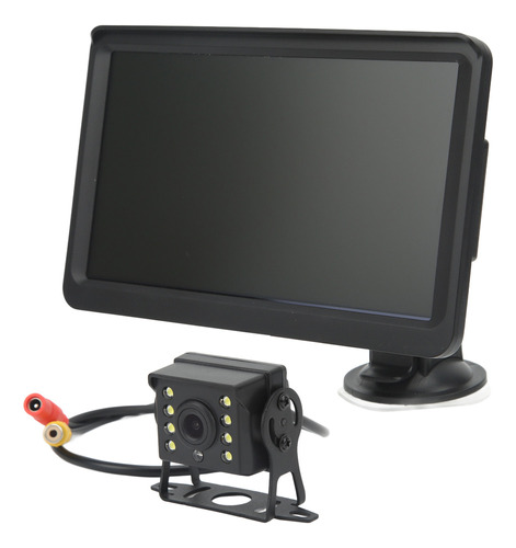 Monitor Retrovisor De 7 Pulgadas, Kit De Cámara Con 8 Luces,