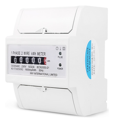 Contador De Energía De Dos Cables Analógico Kwh 5-100a