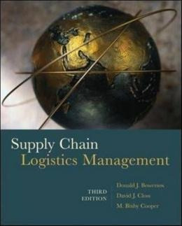 Supply Chain Logistics Management-bowersox - 3rd Ed