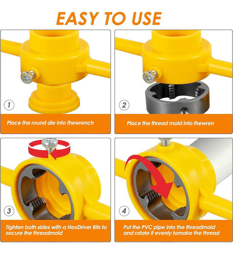 6 Herramientas Para Hacer Roscas De Pvc Kit De Troqueles De