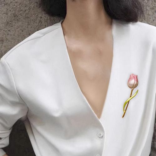 J Broche Floral De Tulipán, Joyería, Alfiler Para