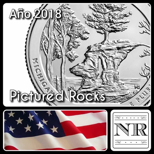 Estados Unidos - 25 Cents - Año 2018 - Pictured Rocks