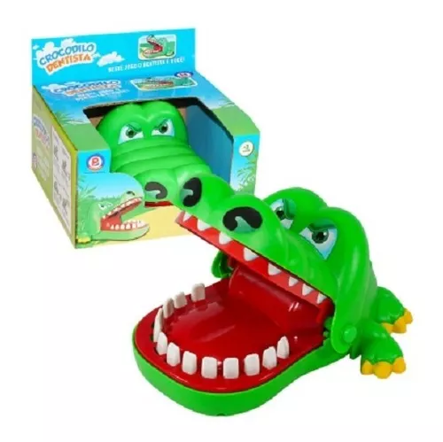 Jogo Crocodilo Dentista - Brinquedo Infantil Educativo Poli