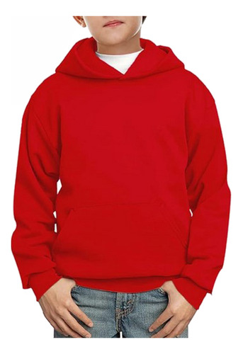 Poleron Infantil Unisex Algodón Canguro Para Estampar