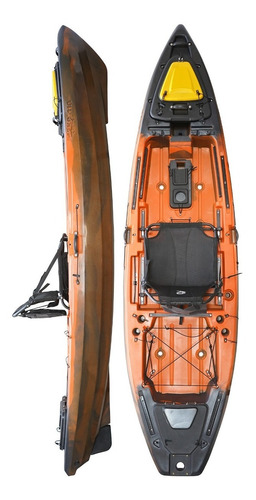 Kayak Hidro2eko Mako 110 Pro Naranja Y Negro- Kayak Feelfree