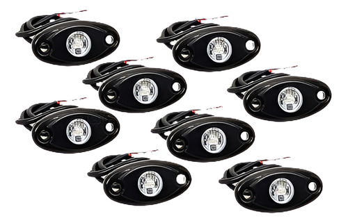 8 X 9w Azul Cree Led Rock Ligero Jeep Atv Carro Campo A Trav