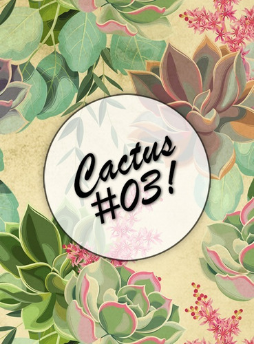 Cactus #03! Lámina Decoupage Autoadhesiva No Servilletas 