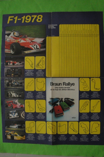 Lamina Corsa Formula 1 Año 1978