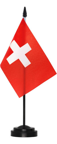 Bandera De Escritorio Anley , 30 Cm De Alto , Suiza