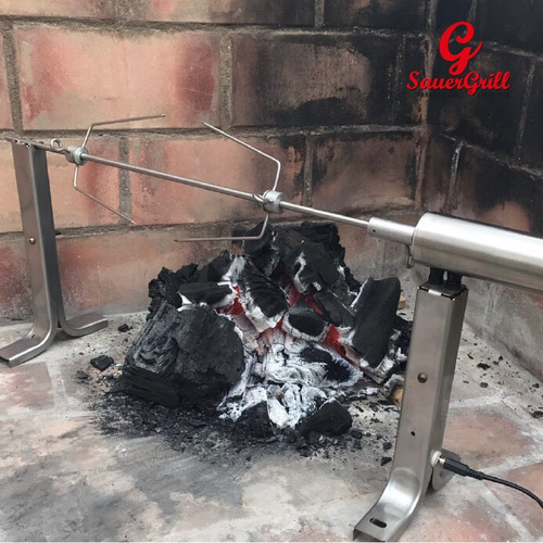 Imagen 6 de 10 de Parrilla Spiedo Automatic 1 Espada Con Fuente Incluida!!!
