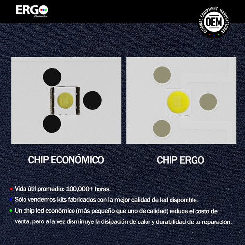 Dt Kit Leds Para 55lb7800 (12tiras 7leds) - Aluminio Promo*
