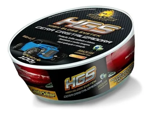 Cera pulidora y cristalizante para automóviles Autoshine de Hgs, 100 g