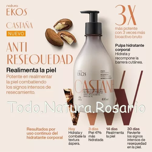 Natura Ekos Castaña Crema Corporal 400ml Todo Natura Rosario