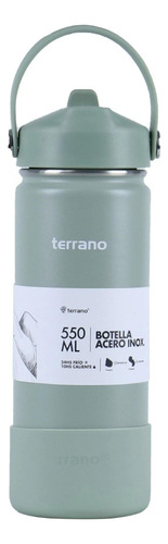 Botella Térmica Terrano Con Pico 550ml Color Oliva