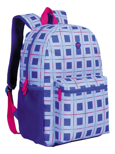 Mochila Morral Bolso Para Niñas Y Jóvenes - Capi Blue Pink