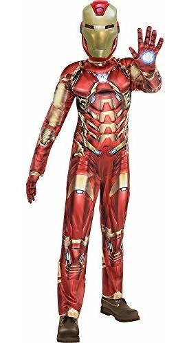 Disfraz Talla Large Para Niño De Iron Man Halloween