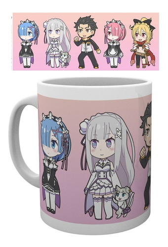 Re Zero Two Taza Mug Tazón Emilia Rem Ram 