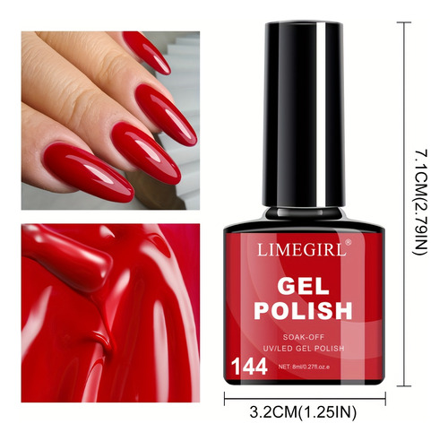 Esmalte De Uñas En Gel De 30 Unidades/6 Colores Con Lámpara