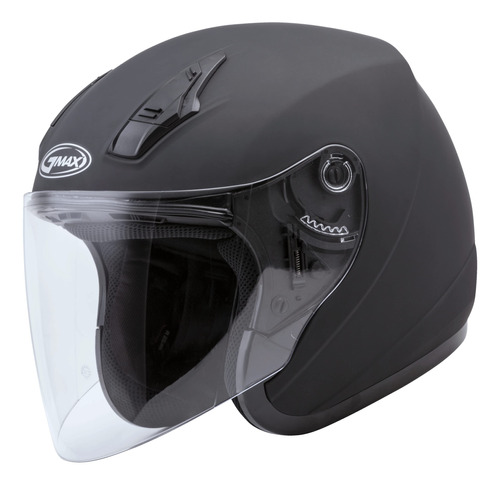 Gmax Of-17 - Casco Abierto De Calle (negro Mate, L)