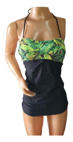 Malla Tankini Bercaria, Strapless, Talle 2  A 5 