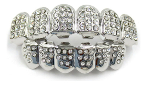 Parrilla Para Dientes Grillz Zirconias Zircon Plata