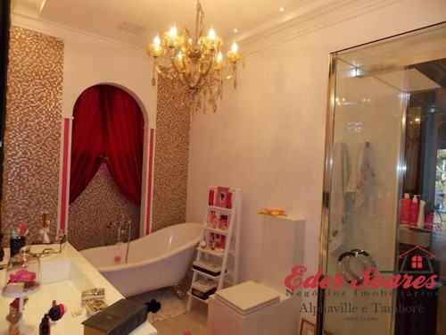 Imagem 12 de 15 de Penthouse Tamboré: Finíssima Decoração: Porteira Fechada - Es336k