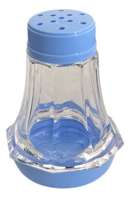 Saleros Transparentes (12piezas) Ideal Para Fiestas Y Evento Azul Acero